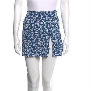 Reformation Floral Print Mini Skirt